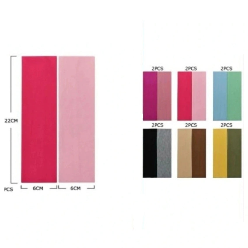 2 Pack of Fabric Headbands