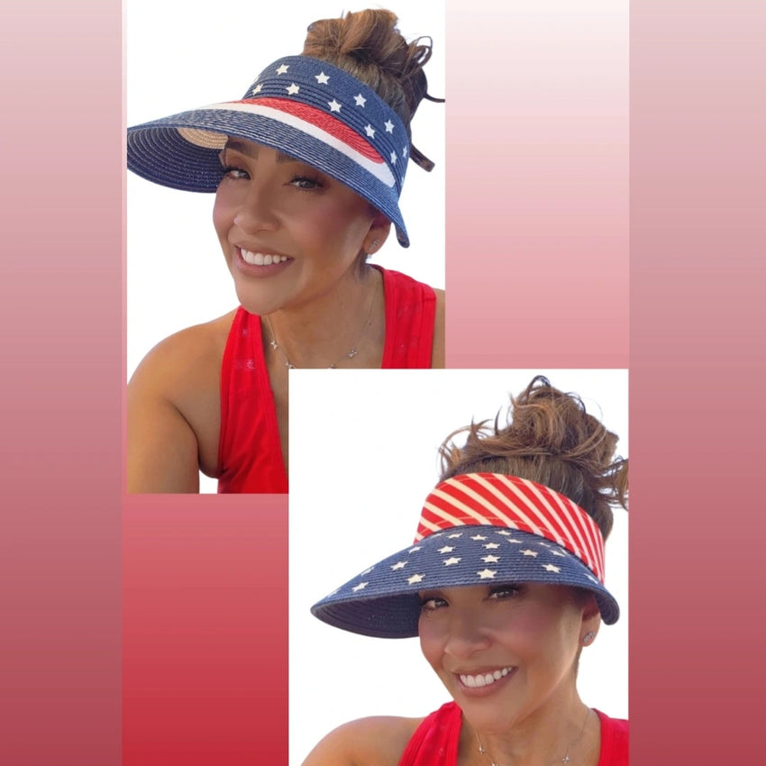 USA Roll Up Visor