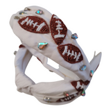 Beaded Football Headband