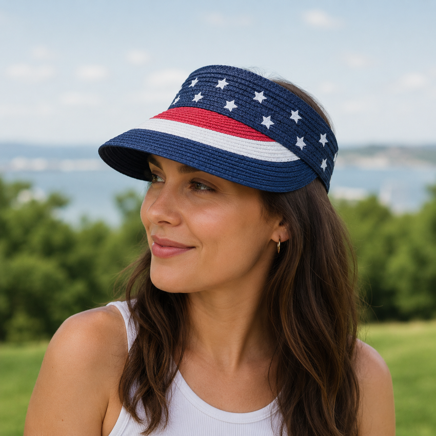 USA Roll Up Visor