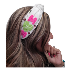 Tennis Mom Seed Bead Headband