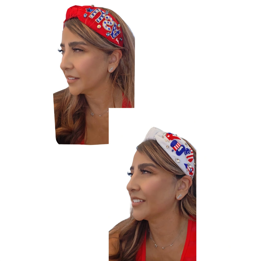 July Beaded headbands