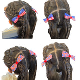 4th of July Piggy Bows Set