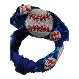Sequins and Seed bead Baseball Headband