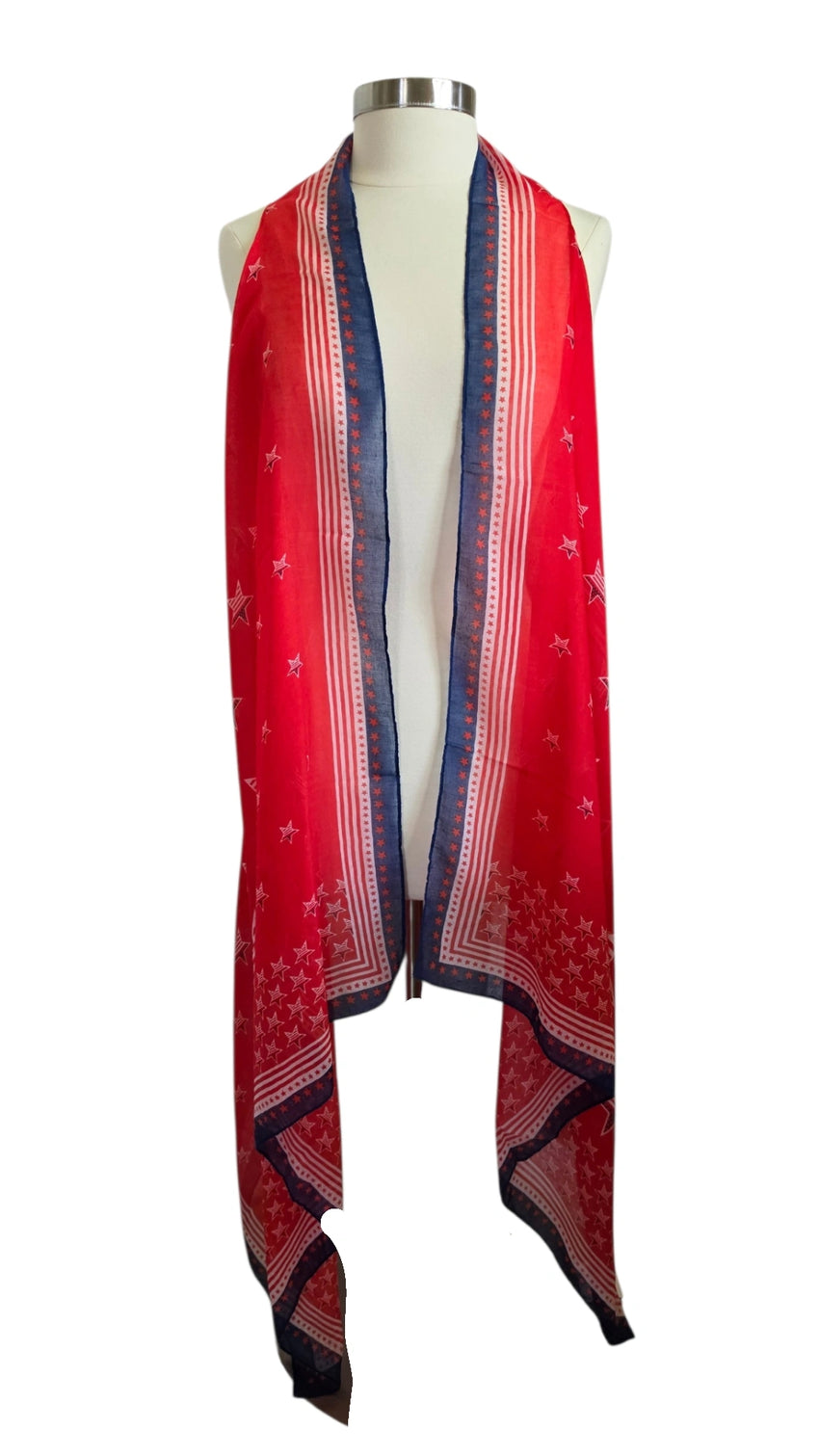 American Sleeveless Kimono Cover Up