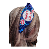 Sequins and Seed bead Baseball Headband