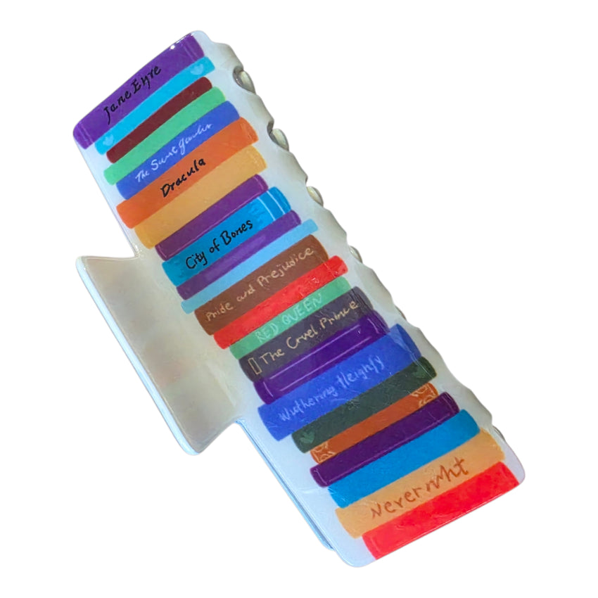 Book Stack Hair Claw Clip