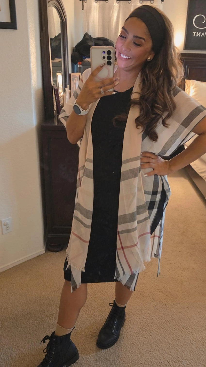 Fall Plaid Kimono