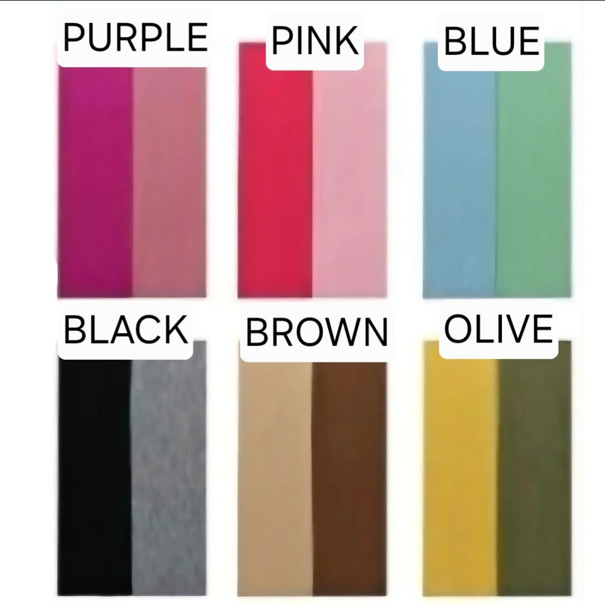 2 Pack of Fabric Headbands