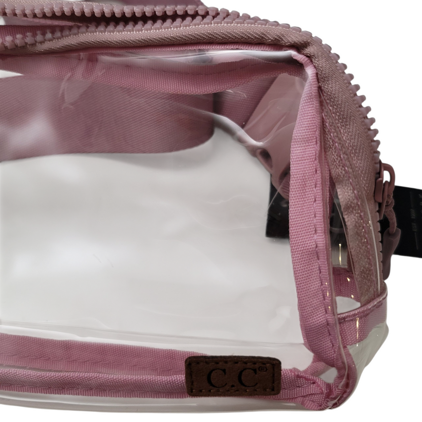 Mauve Clear CC Crossbody Fanny Packs