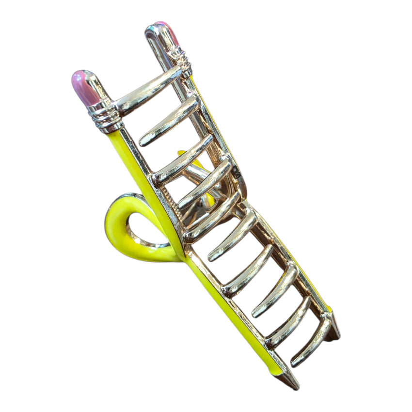 Twisted Pencil Metal Hair Claw Clip