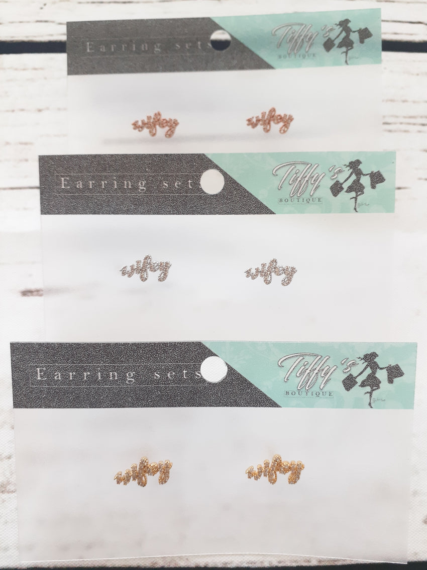 Wifey Bling Earrings