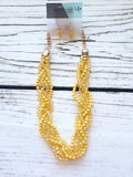 Lemon Twist Necklace and Earrings Set