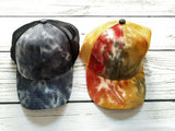 Tie-dye CC Ponytail Trucker Hat