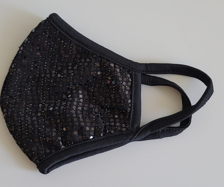 Black Sequined Mask