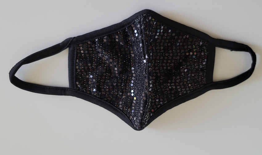 Black Sequined Mask