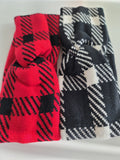 Buffalo Check Knit Headbands