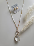 Crystal Clear Long Necklace