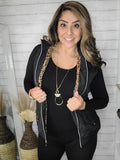 Pattern Pendant Drops Necklace