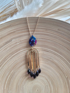 Swinging from the Chandelier long necklace