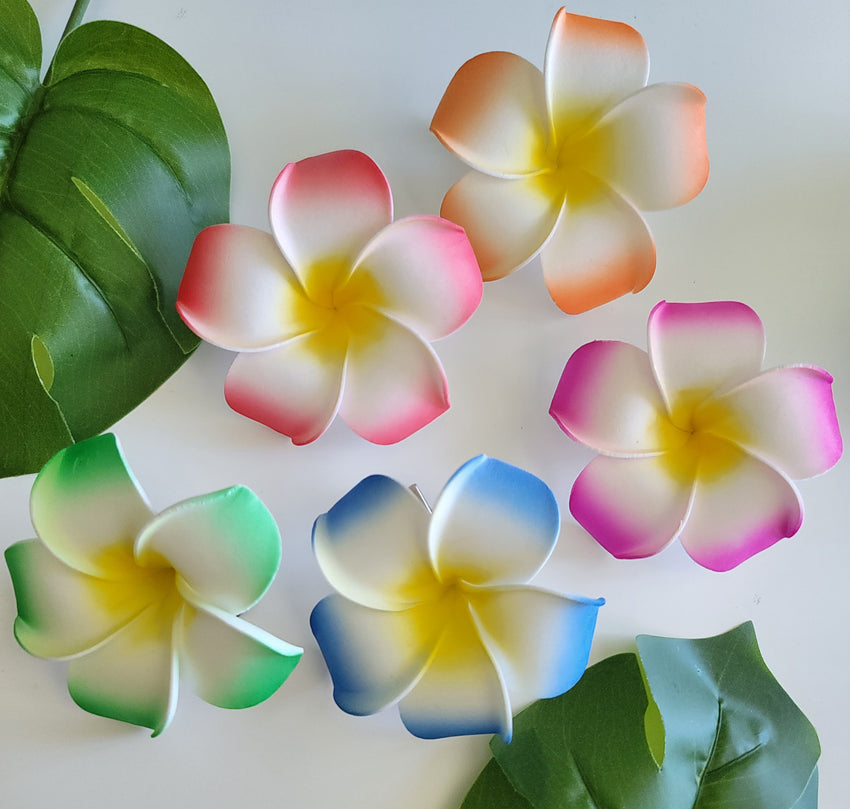 Large Plumeria Flower Hair Clip