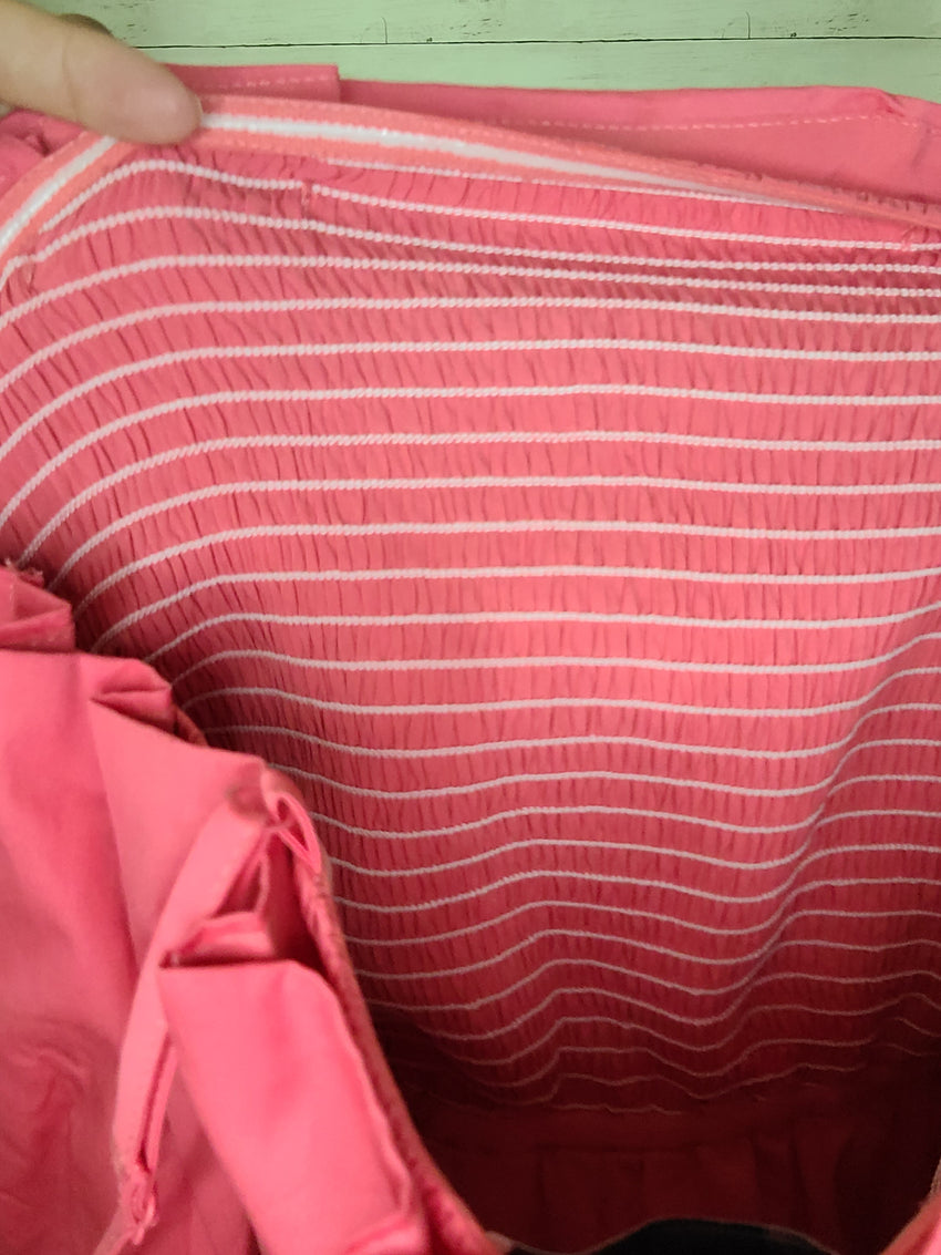 Coral Tierd Romper