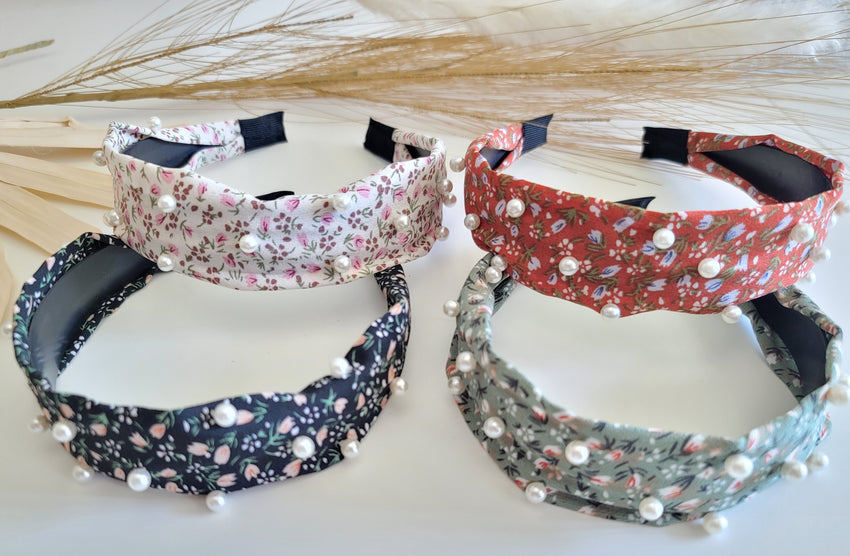Fabric & Pearls Headband