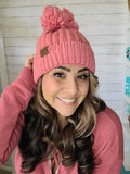Chunky Knit CC Beanie
