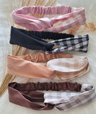 Checkered Wrap Headband