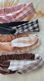 Checkered Wrap Headband