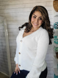 Cream Mo Hair Cardigan Sweater