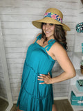 Sprung Tiered and Ties Swing Dress