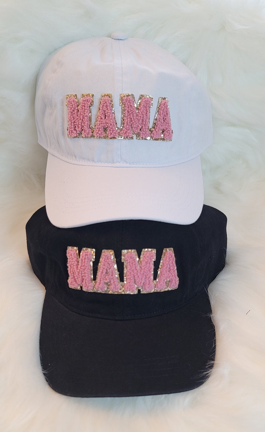 Mama Glitter Patches Ball Cap