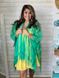 Kelly Green Lace Kimono